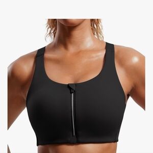 CRZ Yoga Front Zip Sports Bra